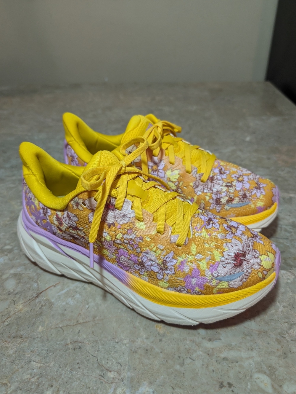 Hoka Free People Movement Printed x Clifton 8  "Floral" Women's Size 7.5 No Box